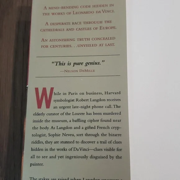 The DaVinci Code by Dan Brown - Picture 3 of 7